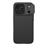 NILLKIN CAMSHIELD PRO szilikon telefonvédő (ütésállóság, kameravédő, csíkos) FEKETE Apple iPhone 17 Pro