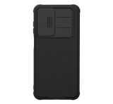 NILLKIN CAMSHIELD PRO szilikon telefonvédő (ütésállóság, kameravédő, csíkos) FEKETE Samsung Galaxy A26 5G (SM-A266)