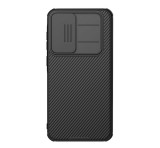 NILLKIN CAMSHIELD PRO szilikon telefonvédő (ütésállóság, kameravédő, csíkos) FEKETE Samsung Galaxy A36 5G (SM-A366)