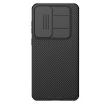 NILLKIN CAMSHIELD PRO szilikon telefonvédő (ütésállóság, kameravédő, csíkos) FEKETE Samsung Galaxy S25 FE (SM-S731)