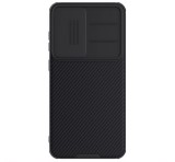 NILLKIN CAMSHIELD PRO szilikon telefonvédő (ütésállóság, kameravédő, csíkos) FEKETE Samsung Galaxy S25 Plus (SM-S936)