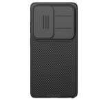 NILLKIN CAMSHIELD PRO szilikon telefonvédő (ütésállóság, kameravédő, csíkos) FEKETE Samsung Galaxy S26 Ultra (SM-S948)