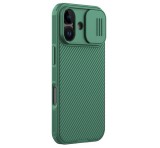 NILLKIN CAMSHIELD PRO szilikon telefonvédő (ütésállóság, kameravédő, csíkos) SÖTÉTZÖLD Apple iPhone 17