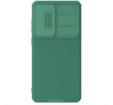 NILLKIN CAMSHIELD PRO szilikon telefonvédő (ütésállóság, kameravédő, csíkos) SÖTÉTZÖLD Samsung Galaxy S25 Plus (SM-S936)