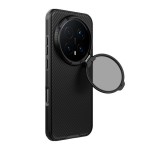 NILLKIN CAMSHIELD PROP MAGNETIC szilikon telefonvédő (ütésállóság, kameravédő, kitámasztó, csíkos) FEKETE Honor Magic 8 Pro