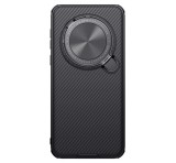 NILLKIN CAMSHIELD PROP MAGNETIC szilikon telefonvédő (ütésállóság, kameravédő, kitámasztó, csíkos) FEKETE Honor Magic7 Pro