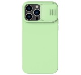 NILLKIN CAMSHIELD SILKY MAGNETIC szilikon telefonvédő (mágneses, plüss belső, kamera védelem, környezetbarát) ZÖLD Apple iPhone 14 Pro