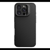 Nillkin CARBOPROP szilikon telefonvédő (ütésállóság, aramid bevonat, kitámasztó, karbon minta) FEKETE Apple iPhone 16 Pro (GP-166842) (GP-166842)