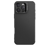 NILLKIN CARBOPROP szilikon telefonvédő (ütésállóság, aramid bevonat, kitámasztó, karbon minta) FEKETE Apple iPhone 16 Pro Max