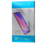 NILLKIN CP+ PRO képernyővédő üveg (2.5D kerekített szél, íves, full glue, karcálló, UV szűrés, 0.33mm, 9H) FEKETE Apple iPhone 14 Pro