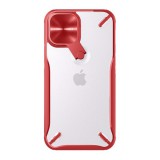 Nillkin CYCLOPS Apple iPhone 12 Pro műanyag telefonvédő (közepesen ütésálló, kameravédő) piros