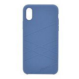 Nillkin FLEX Apple iPhone XS 5.8 szilikon telefonvédő (gumírozott, csíkos) kék