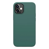 Nillkin Flex Pure Apple iPhone 12 mini szilikon telefonvédő (ultravékony, környezetbarát, matt) sötétzöld