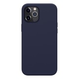 Nillkin Flex Pure Apple iPhone 12 Pro Max szilikon telefonvédő (ultravékony, környezetbarát, matt) sötétkék