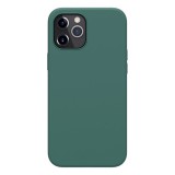 Nillkin Flex Pure Apple iPhone 12 Pro Max szilikon telefonvédő (ultravékony, környezetbarát, matt) sötétzöld