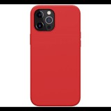 NILLKIN FLEX PURE PRO szilikon telefonvédő (mágneses, ultravékony, környezetbarát,mikrofiber plüss belső, matt) PIROS [Apple iPhone 12 Pro Max] (5996591016177)