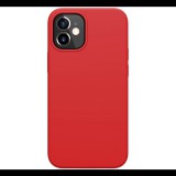 NILLKIN FLEX PURE szilikon telefonvédő (ultravékony, környezetbarát, mikrofiber plüss belső, matt) PIROS [Apple iPhone 12 mini] (5996591005188)