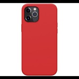 NILLKIN FLEX PURE szilikon telefonvédő (ultravékony, környezetbarát, mikrofiber plüss belső, matt) PIROS [Apple iPhone 12 Pro Max] (5996591004983)