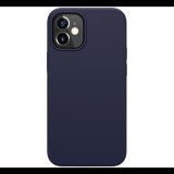 NILLKIN FLEX PURE szilikon telefonvédő (ultravékony, környezetbarát, mikrofiber plüss belső, matt) SÖTÉTKÉK [Apple iPhone 12 mini] (5996591003870)