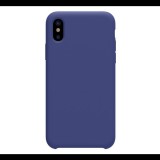 NILLKIN FLEX PURE szilikon telefonvédő (ultravékony, környezetbarát, mikrofiber plüss belső, matt) SÖTÉTKÉK [Apple iPhone XS 5.8] (5996457779857)