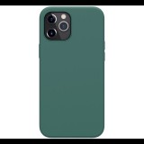 NILLKIN FLEX PURE szilikon telefonvédő (ultravékony, környezetbarát, mikrofiber plüss belső, matt) SÖTÉTZÖLD [Apple iPhone 12 Pro Max] (5996591005010)