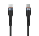 NILLKIN FLOWSPEED adatkábel (Type-C - Type-C, 60W, PD gyorstöltő, 100cm) FEKETE