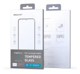 NILLKIN FOGMIRROR képernyővédő üveg (2.5D, full glue, teljes területen tapad, karcálló, 0.33mm, 9H) FEKETE Apple iPhone 14 Pro Max