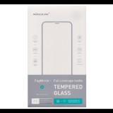 NILLKIN FOGMIRROR képernyővédő üveg (matt, 2.5D, full glue, lekerekített szél, karcálló, 0.33mm, 9H) FEKETE [Apple iPhone 12 mini] (5996591017280) - Kijelzővédő fólia