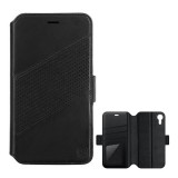 Nillkin FOLIO Apple iPhone XR 6.1 tok álló, bőr (Flip, kivehető telefonvédő, lyukacsos, mágneses rögzítés) fekete