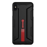Nillkin GRIP Apple iPhone XS Max 6.5 szilikon telefonvédő (műanyag belső, közepesen ütésálló, ujjra húzható) fekete