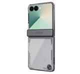 NILLKIN ICEBLADE szilikon telefonvédő (ütésállóság, kitámasztó) FEKETE Samsung Galaxy Z Flip7 (SM-F766)