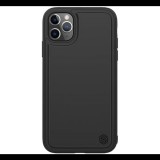 NILLKIN MAGIC PRO MAGNET CASE műanyag telefonvédő (közepesen ütésálló, vezeték nélküli töltés, fémlemez, matt) FEKETE [Apple iPhone 11 Pro Max] (5996457959983) - Telefontok