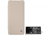 Nillkin Ming álló, bőr hatású flip tok Samsung Galaxy S20 Ultra (SM-G988F) készülékhez, fekete, textil mintás