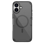 NILLKIN NATURE PRO MAGNETIC műanyag telefonvédő (ütésállóság, légpárnás sarok, MagSafe) FEKETE Apple iPhone 17