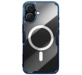 NILLKIN NATURE PRO MAGNETIC műanyag telefonvédő (ütésállóság, légpárnás sarok, MagSafe) SÖTÉTKÉK Apple iPhone 16 5G