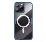 NILLKIN NATURE PRO MAGNETIC műanyag telefonvédő (ütésállóság, légpárnás sarok, MagSafe) SÖTÉTKÉK Apple iPhone 16 Pro Max 5G