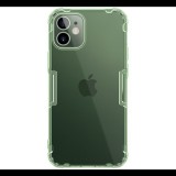 NILLKIN NATURE szilikon telefonvédő (közepesen ütésálló, légpárnás sarok, 0.6 mm, ultravékony) SÖTÉTZÖLD [Apple iPhone 12 mini] (5996457998883)
