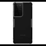 NILLKIN NATURE szilikon telefonvédő (közepesen ütésálló, légpárnás sarok, 0.6 mm, ultravékony) SZÜRKE [Samsung Galaxy S21 Ultra (SM-G998) 5G] (5996591029436)