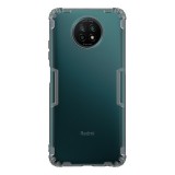 NILLKIN NATURE Xiaomi Redmi Note 9 5G szilikon telefonvédő (közepesen ütésálló, légpárnás sarok, ultravékony) szürke