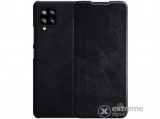 Nillkin QIN álló, bőr hatású aktív flip tok Samsung Galaxy A42 5G (SM-A425F) készülékhez, fekete