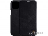 Nillkin QIN álló, bőr hatású flip tok Apple iPhone 12 Pro Max készülékhez, fekete