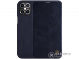 Nillkin QIN álló, bőr hatású flip tok Apple iPhone 12 Pro Max készülékhez, sötétkék