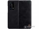 Nillkin QIN álló, bőr hatású flip tok Huawei P40 Pro+ 5G készülékhez, fekete