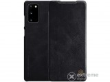 Nillkin QIN álló, bőr hatású flip tok Samsung Galaxy Note 20 (SM-N980F) készülékhez, fekete