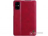 Nillkin QIN álló, bőr hatású flip tok Samsung Galaxy S20 Plus (SM-G985F) készülékhez, piros