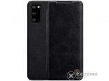 Nillkin QIN álló, bőr hatású flip tok Samsung Galaxy S20 (SM-G980F) készülékhez, fekete