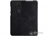 Nillkin QIN álló, bőr hatású flip tok Xiaomi Redmi Note 9 készülékhez, fekete