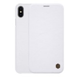 Nillkin QIN Apple iPhone XS Max 6.5 tok álló (Flip, oldalra nyíló, bankkártya tartó) fehér