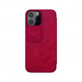 Nillkin Qin Book Pro Apple iPhone 13 Pro tok kameravédővel piros (226654) (NI226654) - Telefontok