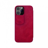 Nillkin Qin Book Pro piros tok kameravédővel Apple iPhone 13 Pro Max készülékhez 226692